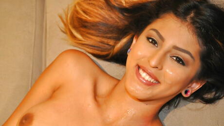 Slim latina teen Sophia Leone in hot sex action 